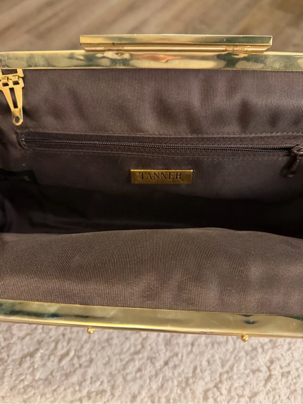✨ Vintage TANNER Made in Italy Genuine Snakeskin 2-in-1 Clutch ✨